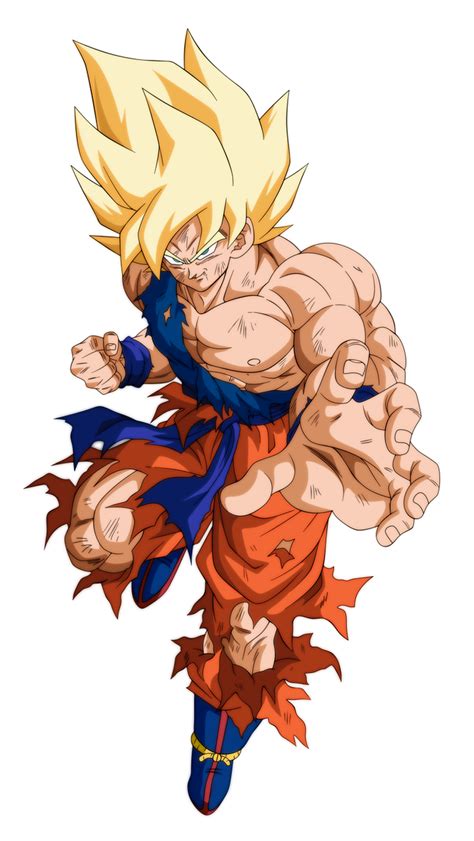 Goku Ssj By Andrewdb13 On Deviantart Em 2020 Desenhos De Anime Goku