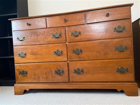 Vintage Ethan Allen Maple Double Dresser Pick Up Only Etsy