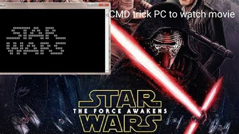 Star Wars Movie Using Cmd Code Youtube