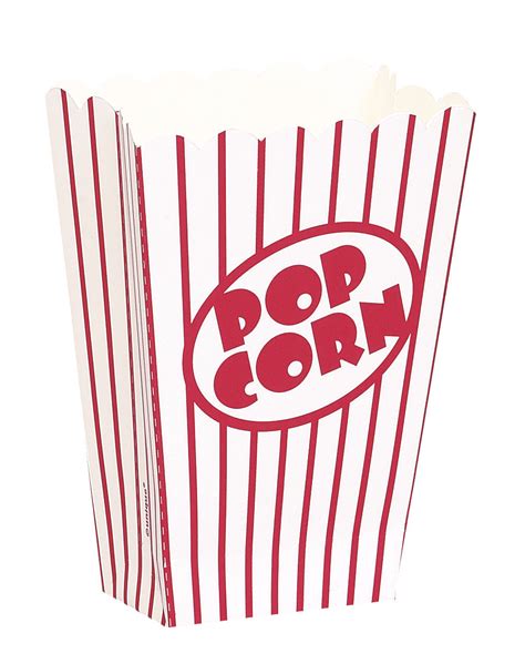 8 Popcorn Boxes Small T Partylootwedding Cinema Empty Pop Corn