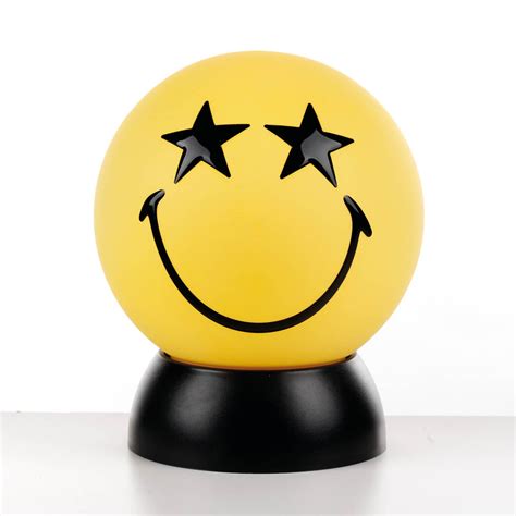 Emoji Cute Bedside Light Lamp With Smiley Face Stars