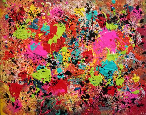 Abstract Splatter Painting At Explore Collection