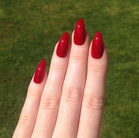 50 Creative Red Acrylic Nail Designs To Inspire You Red Nail Art Red
