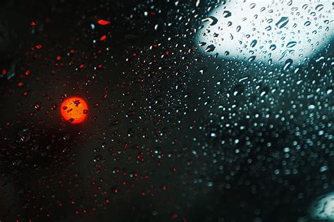 Glass Drops Glare Bokeh Macro Rain HD Wallpaper Peakpx