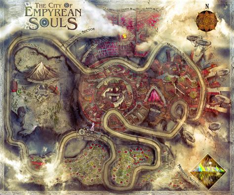 The City Of Empyran Souls Map