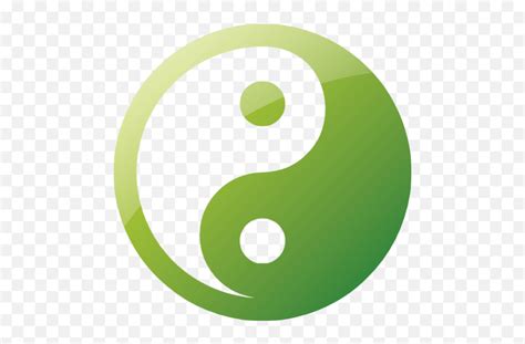 Web 2 Green Yin Yang Icon Free Web 2 Green Civilization Yin Yang In