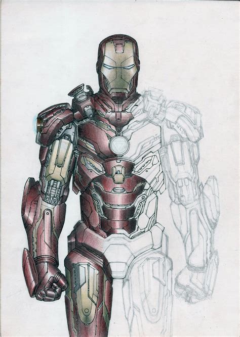 Sketch Iron Man Unfinished By Eltonramalho On Deviantart