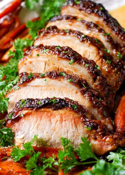 Maybe you would like to learn more about one of these? Brown Sugar Dijon Glazed Pork Loin - What's In The Pan?