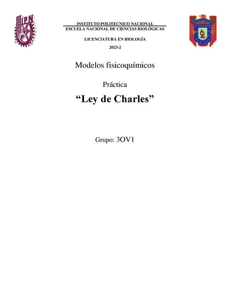 Ley De Charles Y Gay Lussac Relaciona El Volumen Y La Temperatura De