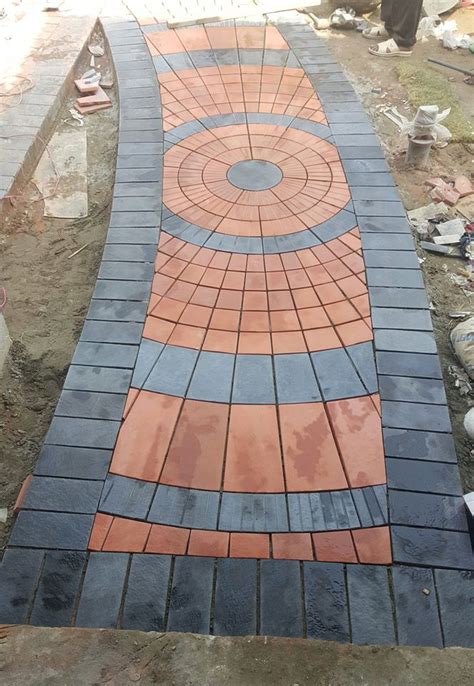 Car Porch Floor Tiles Design In Pakistan Pak Clay Khaprail Tiles