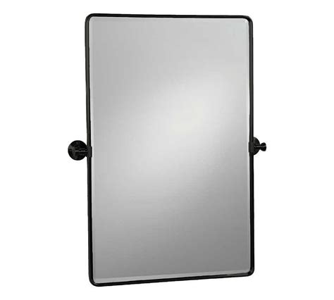 Matte Black Vintage Rounded Rectangle Pivot Mirror 27x35 In 2021 Mirror Mirror Wall How To