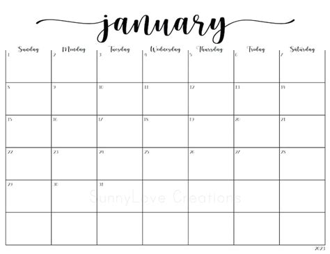 2023 2026 Editable Printable Calendars Cleaning Calendar Etsy