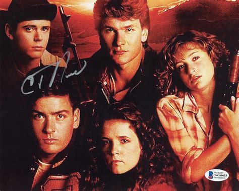 C Thomas Howell Red Dawn Autograph Signed Robert X Photo C