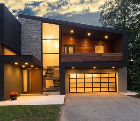Villanova Modern Home Design Bloomfield Architects Modern Garage