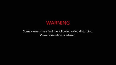 Viewer Discretion Warning Effect Video Footage Viewers Disturbing