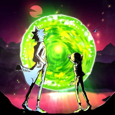 Rick And Morty Look At The Glowing Ball Cartoons Live Wallpaper