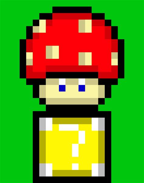 Mario Mushroom Pixel Art Maker