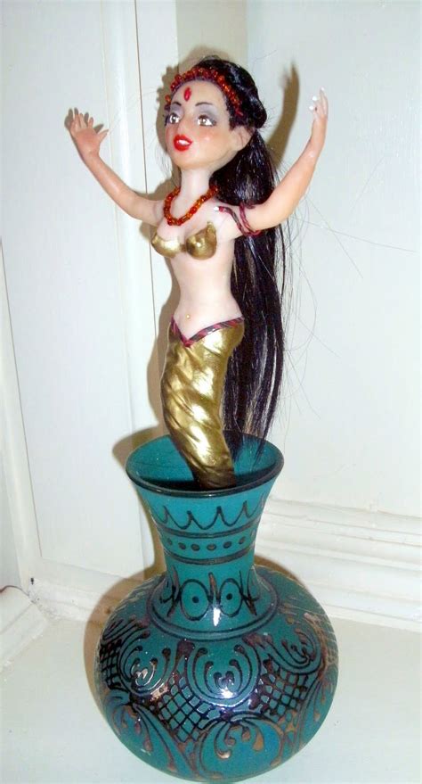 OOAK Fairy Fae Sculpture By Rita Dolan Gina The Genie