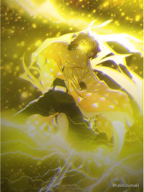 Zenitsu Who Controls Lightning Poster By Waliduzumaki Redbubble