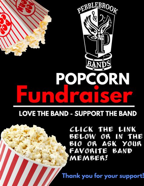 Popcorn Fundraiser Pebblebrook Bands