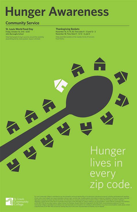hunger awareness poster series behance