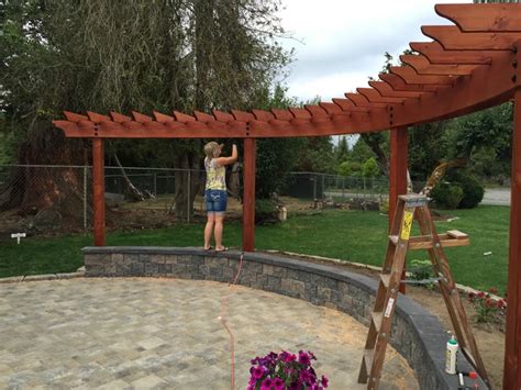 Curved Pergola Build Curved Pergola Pergola Curved Patio