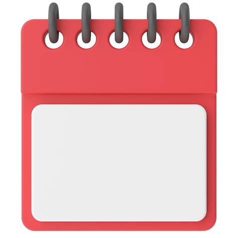 Premium Photo Empty Calendar 3d Calendar 3d Illustration