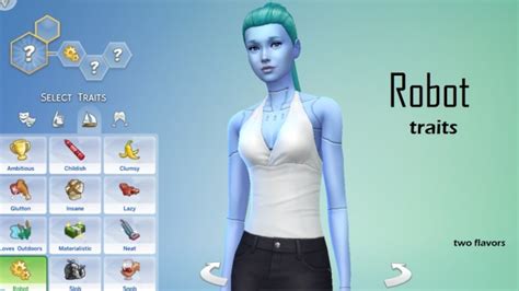 Robot Trait 2 Flavors By Captainkyokyo At Mod The Sims Sims 4 Updates