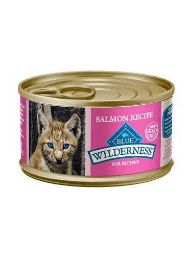 Like dry cat food, blue buffalo wet cat foods include only real meat and the finest natural ingredients. BLUE Wilderness® Wet Kitten Food Salmon Recipe