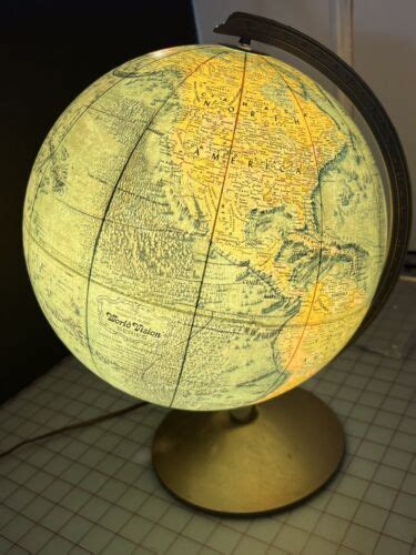 Vintage Replogle World Vision 12 Lighted Globe Made In Usa Ebay
