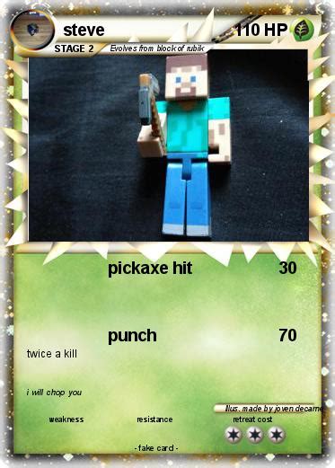 Pokémon Steve 2783 2783 Pickaxe Hit My Pokemon Card