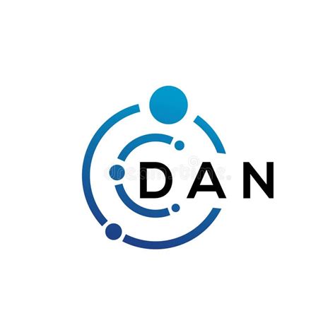Dan Letter Logo Design On White Background Dan Creative Initials