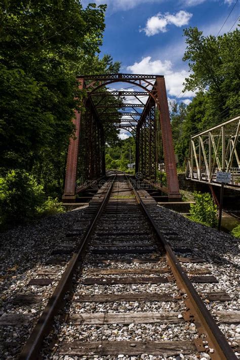 Historic Railroad Truss Bridge In Pennsylvania Stock Photo Image Of