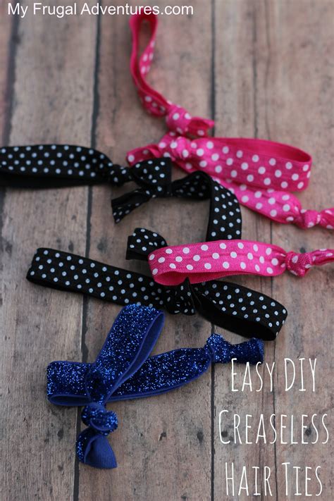 How To Make Creaseless Hair Ties About 40 Each My Frugal Adventures