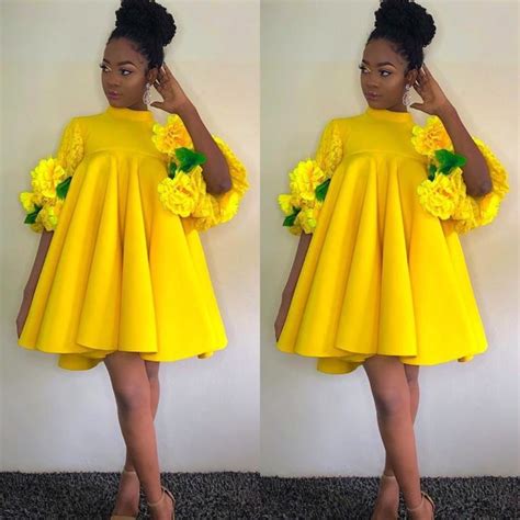 Stunning Yellow Dress Styles Yellow Is The New Black African Fashion And Lifestyles