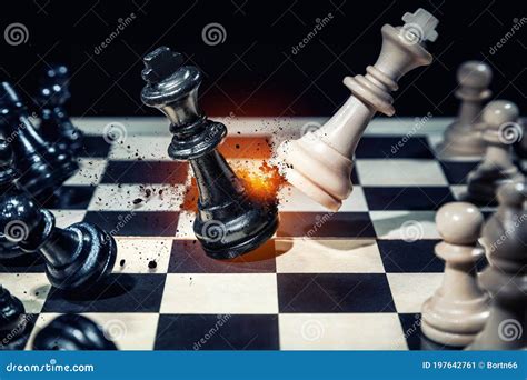Battle Of Chess Kings Stock Image Image Of Objective 197642761