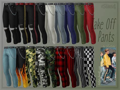 Take Off Pants By Trillyke Sims 4 Clothing Sims 4 Men Clothing Sims 4