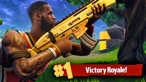 Turning Into Lebron James In Squad Victory Fortnite Battle Royale