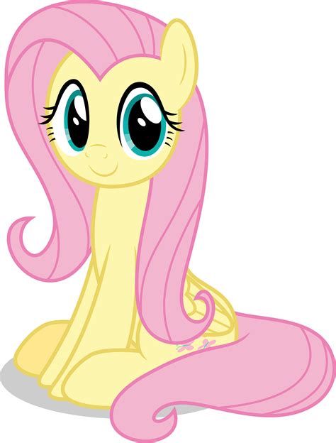 Mlp Fim Fluttershy Happy Vector 5 By Luckreza8 My Little Pony