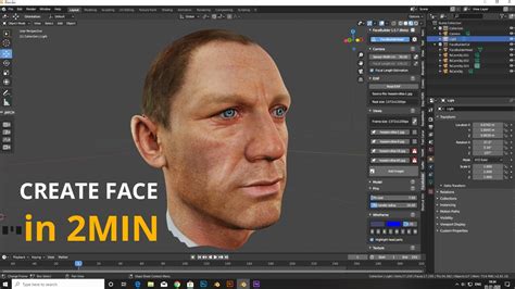 Create Face Within 2min Facebuilder Keentools Blender 28