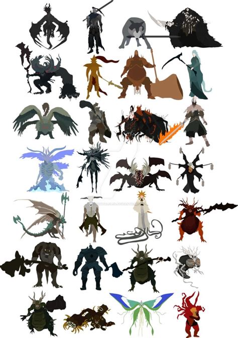 All Bosses Fanart Darksouls