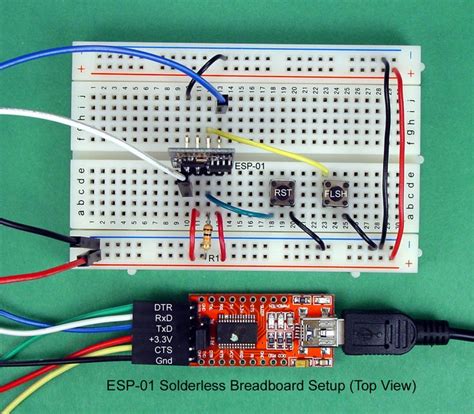 Breadboard And Program An Esp 01 Circuit With The Arduino Ide Diy