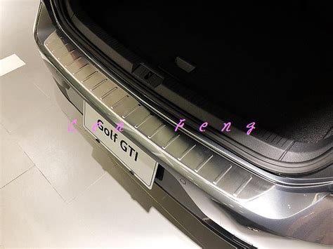 涔峰CF 白金 福斯VW GOLF 7 5代 不鏽鋼後護板 行李箱外護板 尾門外門檻 後保防刮飾板 後保桿防刮板 露天拍賣