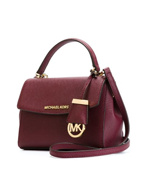 Lyst Michael Michael Kors Ava Extra Small Cross Body Bag In Red