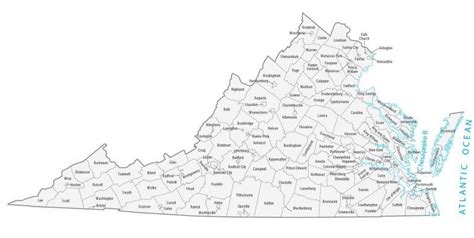 Virginia County Map And Independent Cities Gis Geography