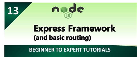 Nodejs Express Framework Nodejs Tutorials
