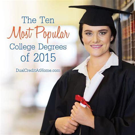 The Ten Most Popular College Degrees In 2015 College Degree College Ten