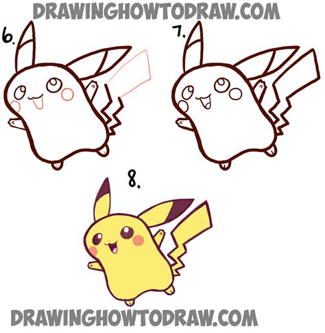How To Draw Baby Pikachu Step By Step ~ Drawing Tutorial Easy