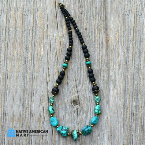 Beautiful Turquoise Necklace For Men Native Americans Mart