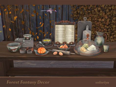Sims 4 Ccs The Best Forest Fantasy Decor Set By Soloriya Fantasy
